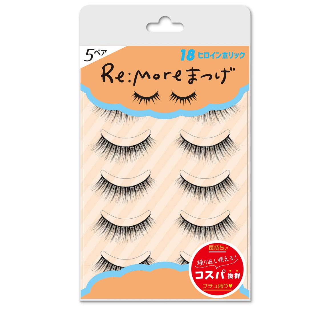 BN Rimoa Eyelashes RME-18 Heroine Holic 5 Pairs