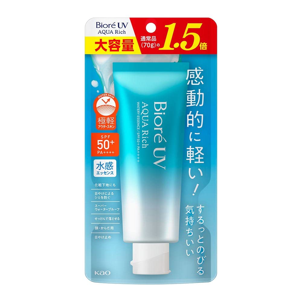 Biore SPF50+ UV Aqua Rich Watery Essence Lightweight Sunscreen 105g