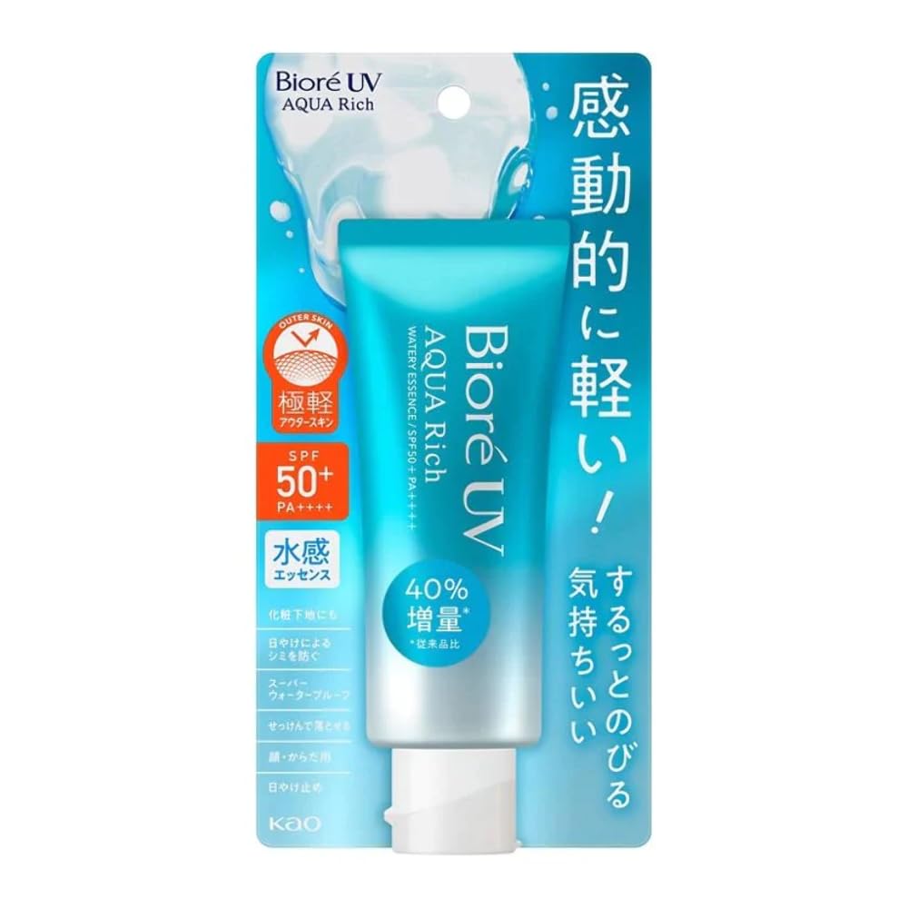 Biore UV Aqua Rich Essence Hydratante Crème 70g pour Protection UV