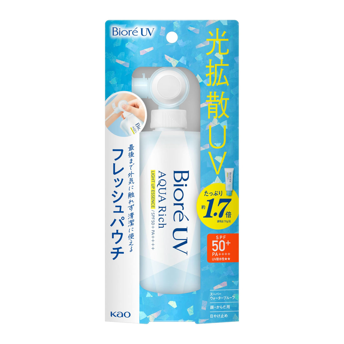 Biore UV Aqua Rich Light Up Essence Sunscreen SPF50 120g