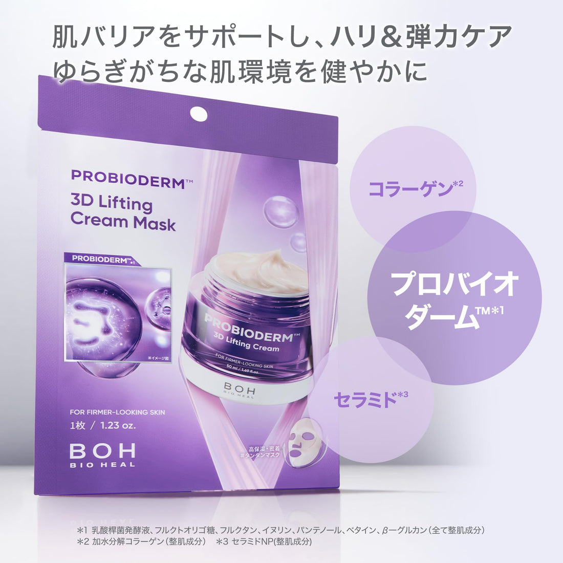 BIOHEAL BOH 3D Lifting Cream Mask Set for Hydration and Firmness