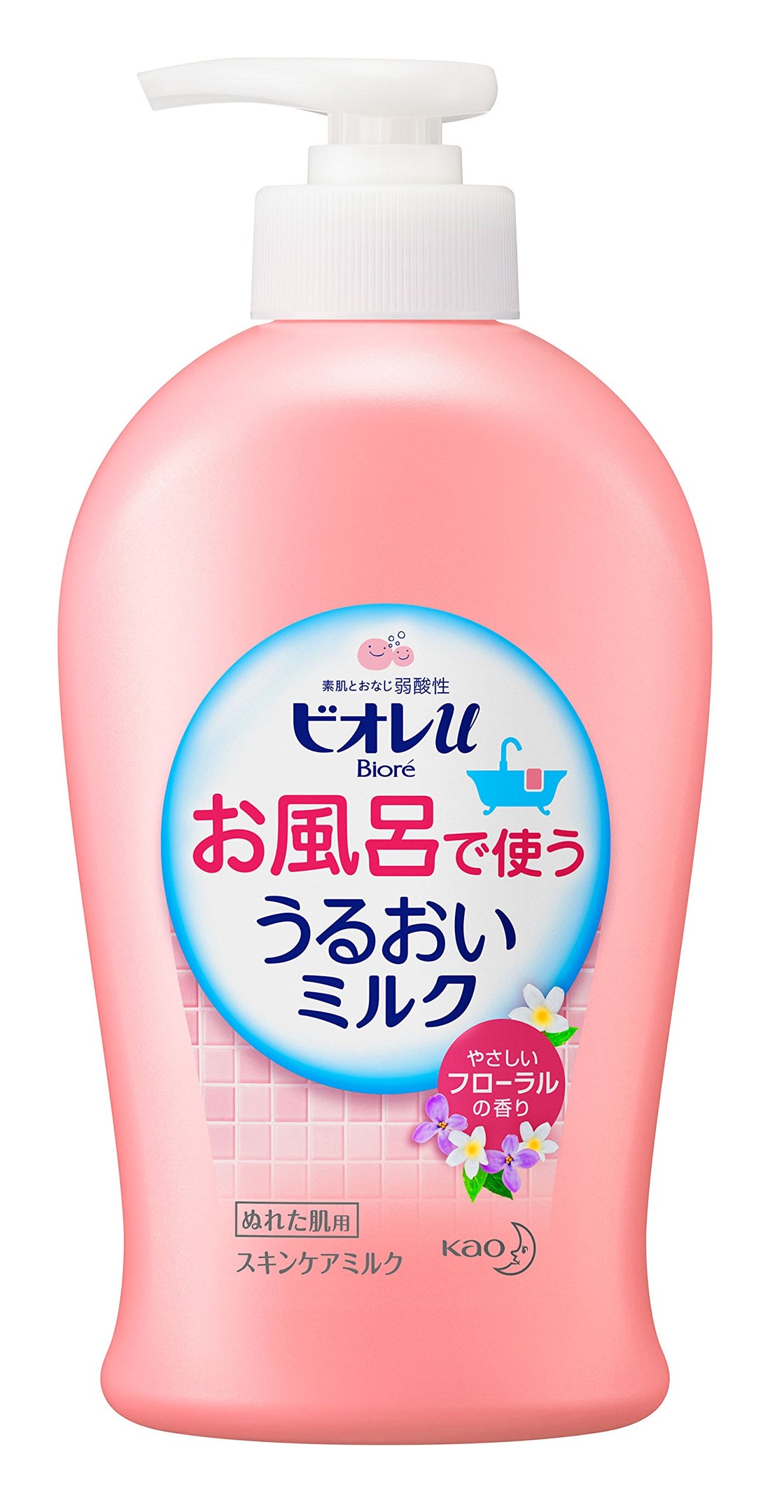 BIOREu Moisturizing Bath Milk Floral 300ml for Japanese Skincare
