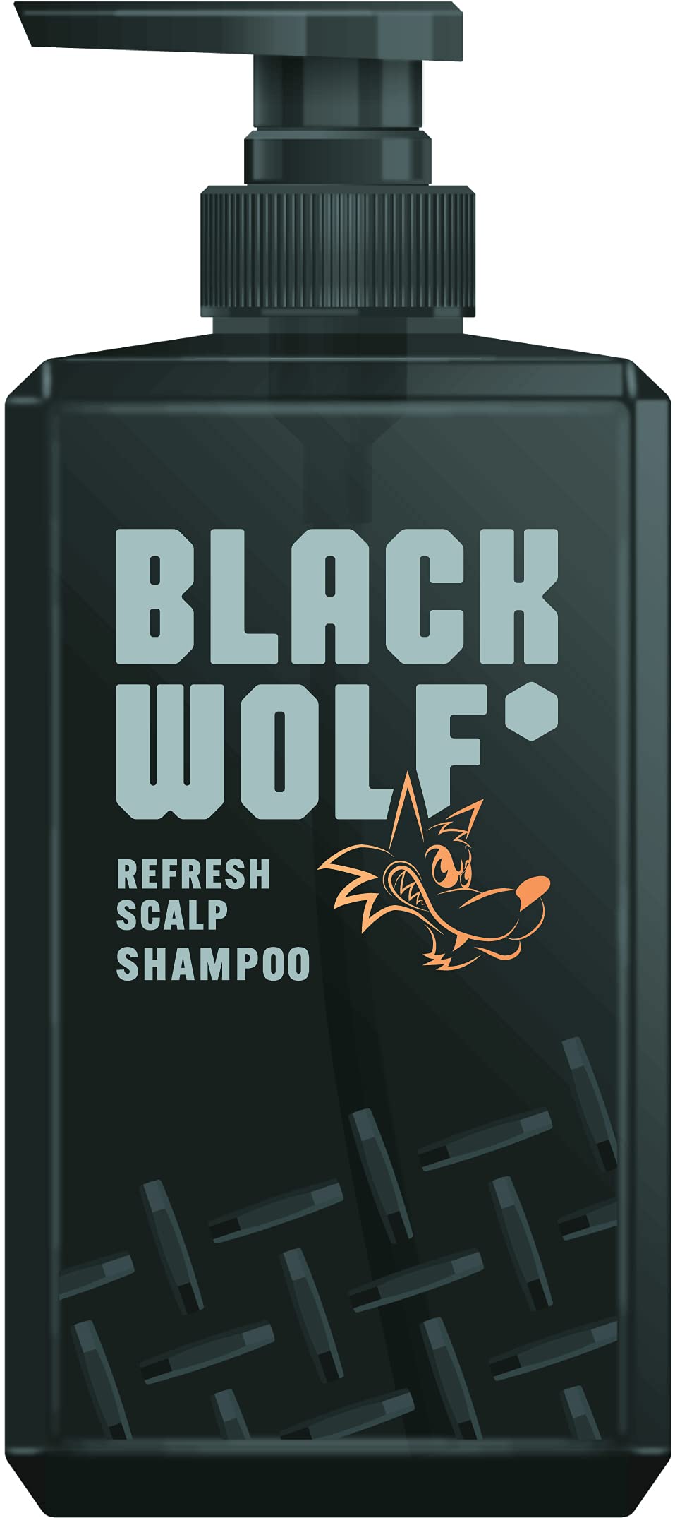 BLACK WOLF Refresh Scalp Shampoo 380mL Citrus Scent with Herbal Ingredients
