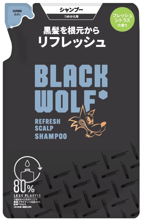 BLACK WOLF Refresh Scalp Shampoo Refill 330mL