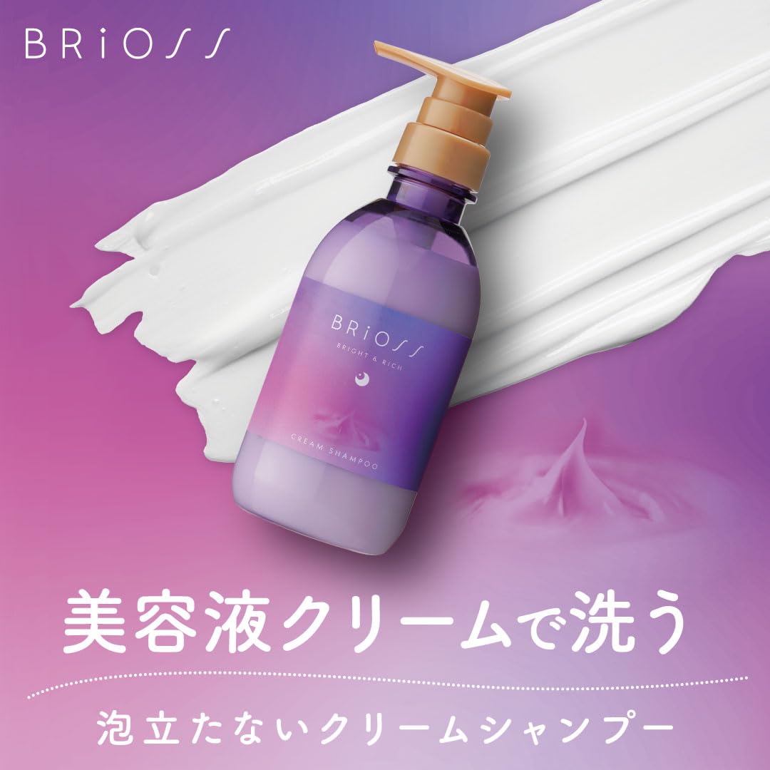 BRiOSS All-in-One Cream Shampoo 400ml for Soft and Smooth Hair