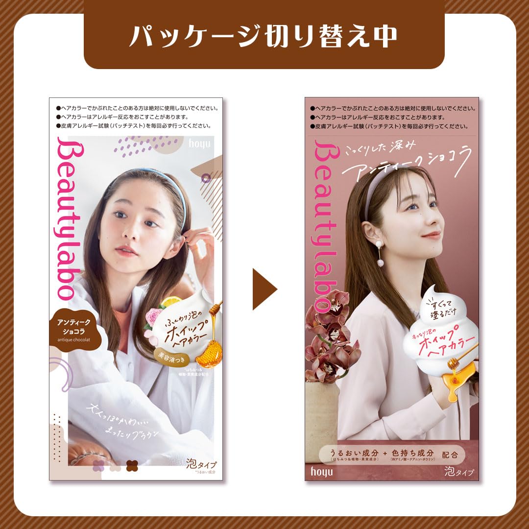 Beautylabo Whipped Hair Color Antique Chocolate 40g+80mL+5mL