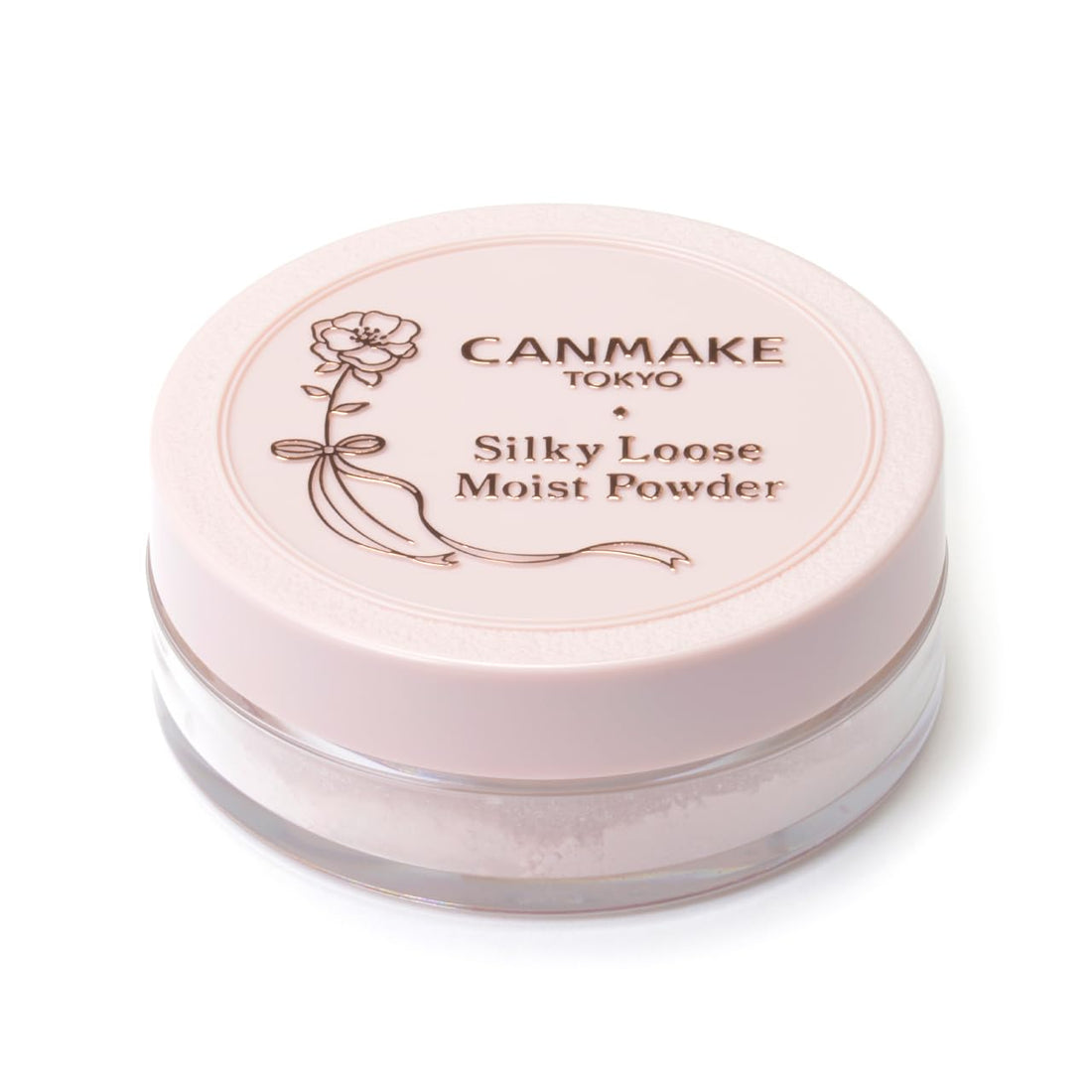 CANMAKE Silky Loose Moist Powder Luster Pink 6g for Smooth Finish