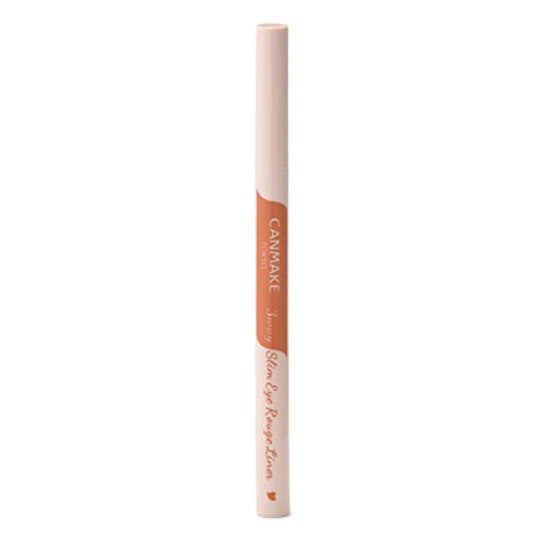 CANMAKE 3-way Slim Eye Liner 02 Sheer Orange Double Line Double Eyelid Liner Tear Bag Eye Plumper 1 piece (x 1)
