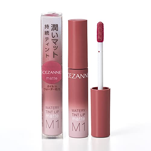 CEZANNE Watery Tint Lip Matte M1 Dusty Rose 4.0g Hydrating Matte Lip