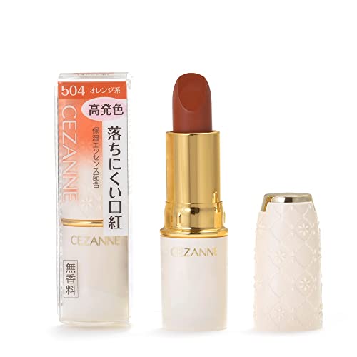 CEZANNE Lasting Lip Color N 504 Orange Long-Lasting Lipstick 4.2g