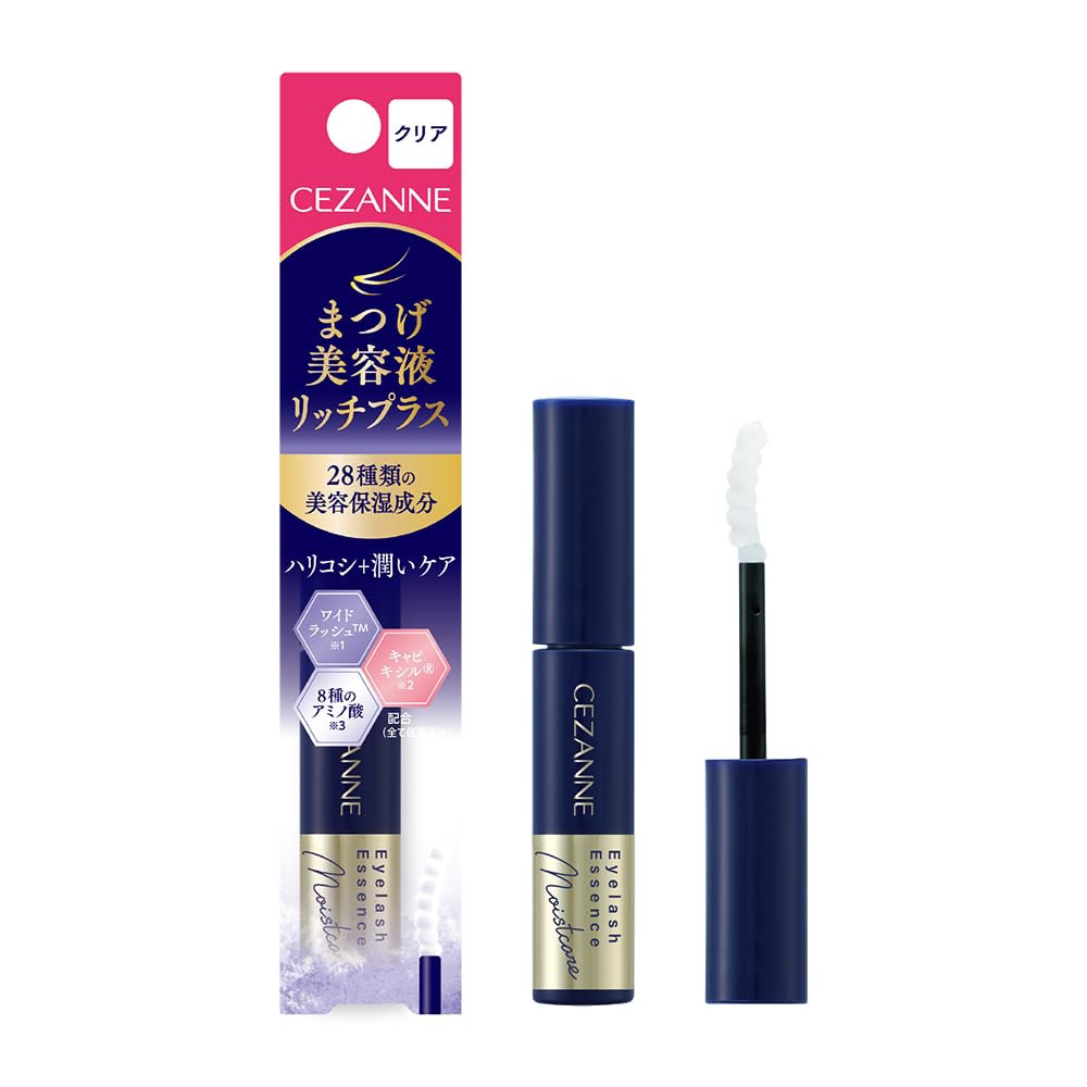Cezanne Eyelash Serum Rich Plus Clear 4.0g Eyelash serum containing 28 types of beauty moisturizing ingredients