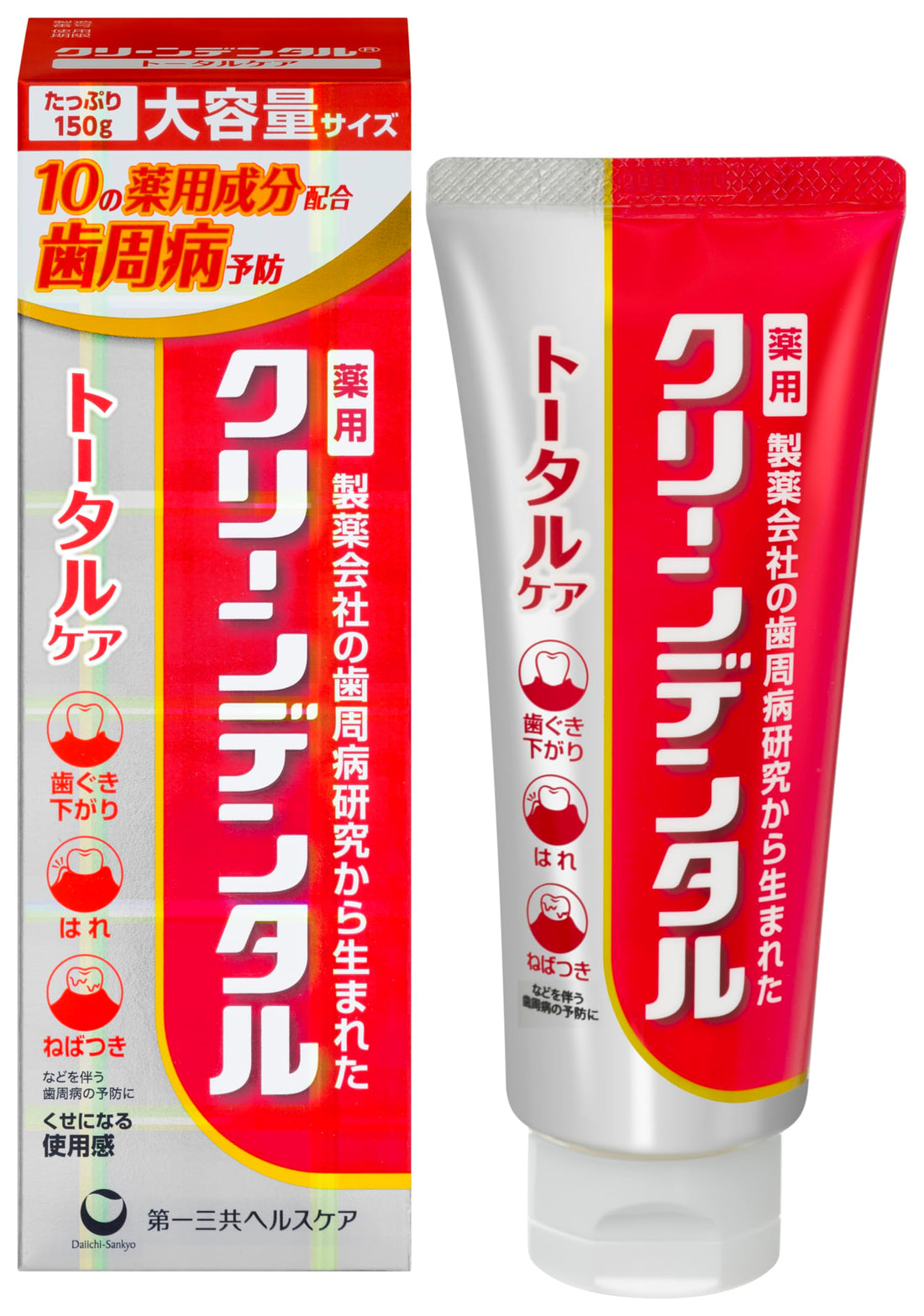 Clean Dental Total Care 150g Dentifrice pour des Dents Saines