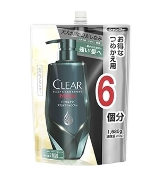CLEAR Men Total Care Scalp Shampoo Refill 1680g