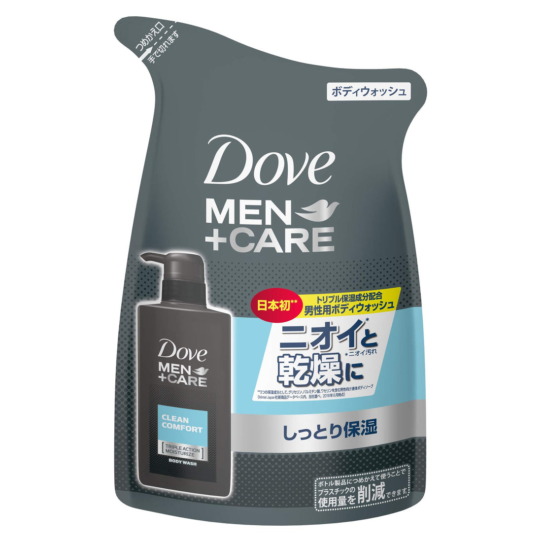 Dove Gel Douche Clean Comfort 320g pour Hommes Parfum Agrume Floral