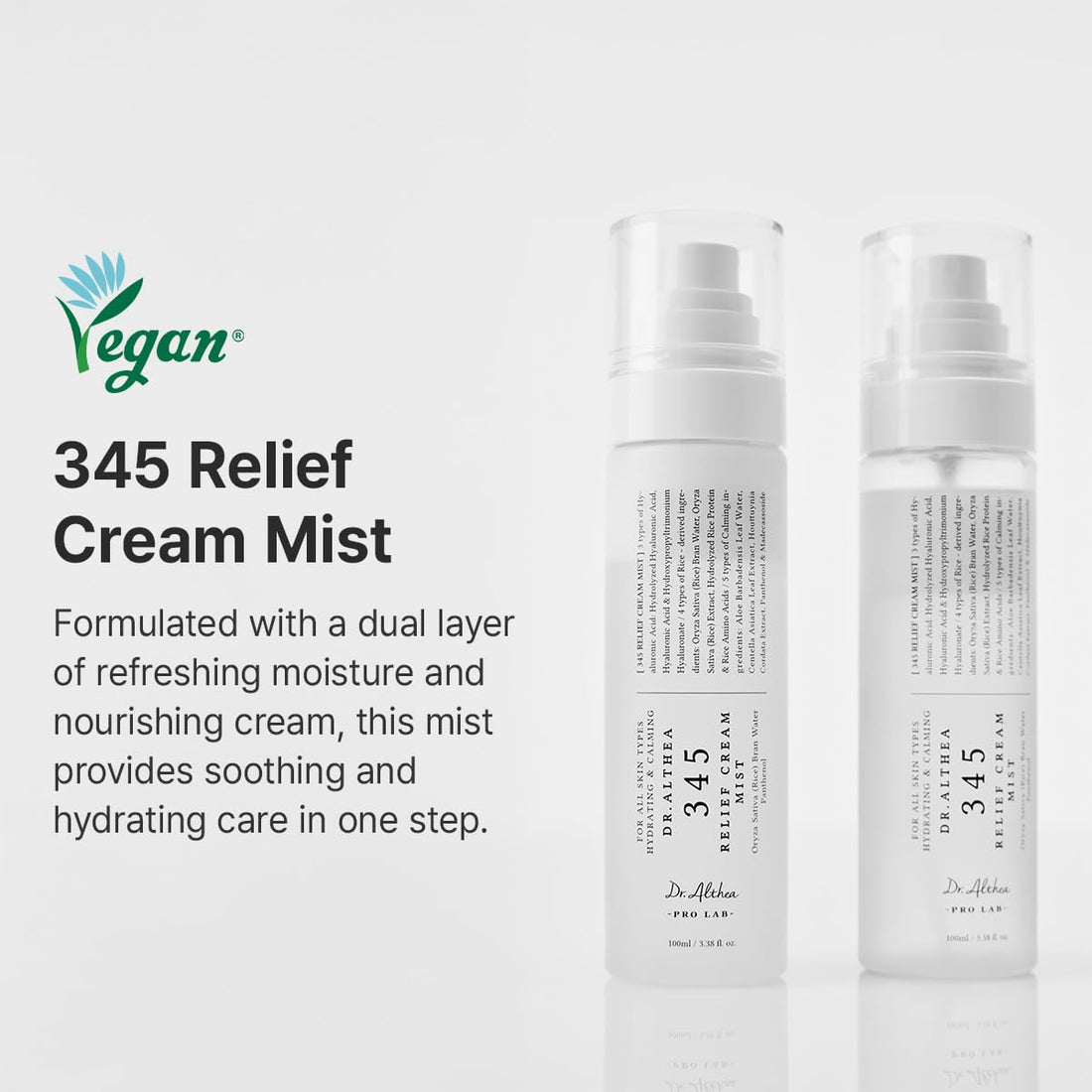 Dr.Althea Relief Cream Mist 100ml for Hydration and Skin Care