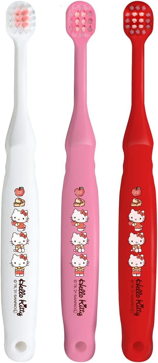 B-S20 Brosse à dents pour enfants Ebisu Hello Kitty 2~6 ans souple ensemble de 6 pièces