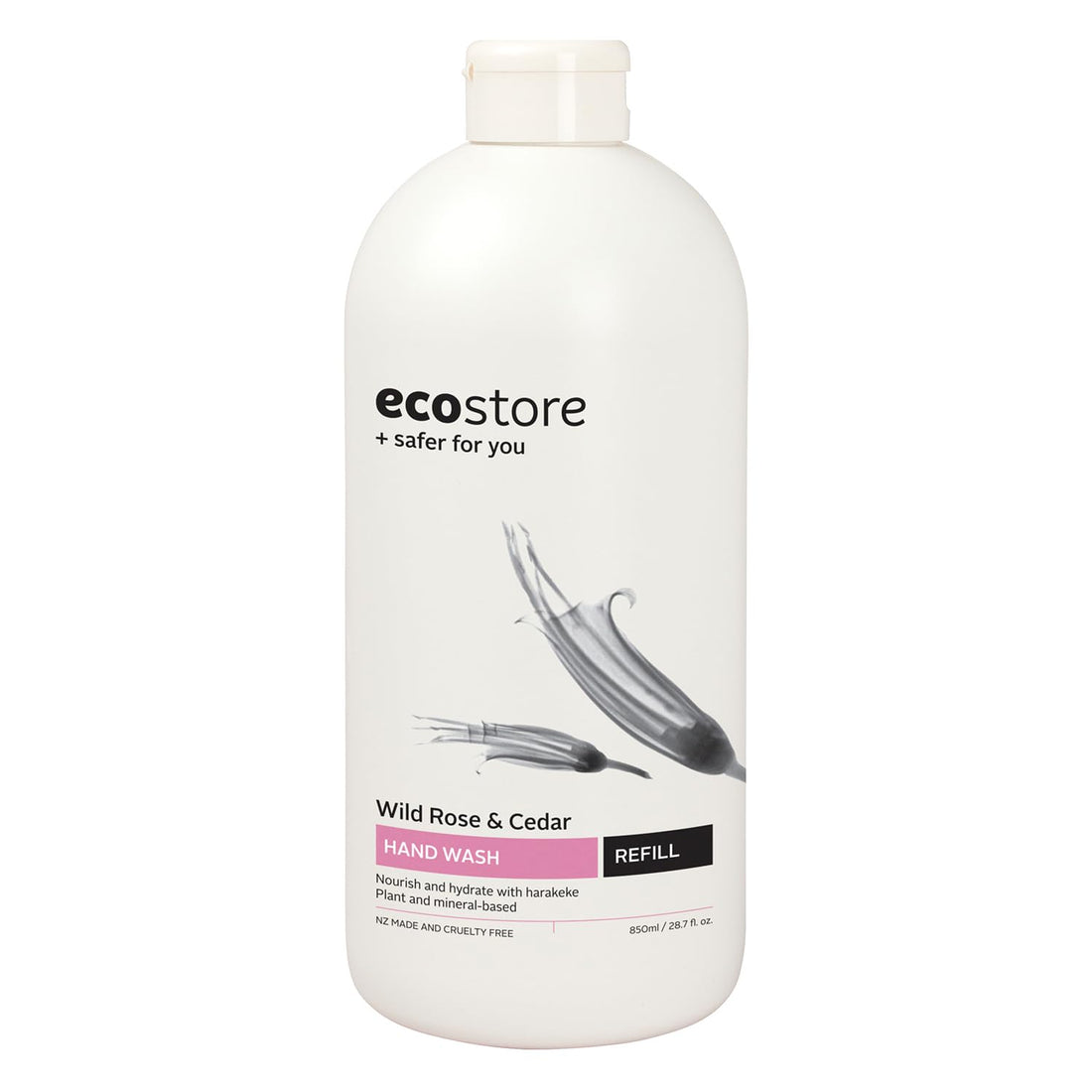 ecostore(エコストア) ハンドウォッシュリフィル 【ワイルドローズ&シダー】 850mL ハンドソープ 液体せっけん 植物由来 肌にやさしい
