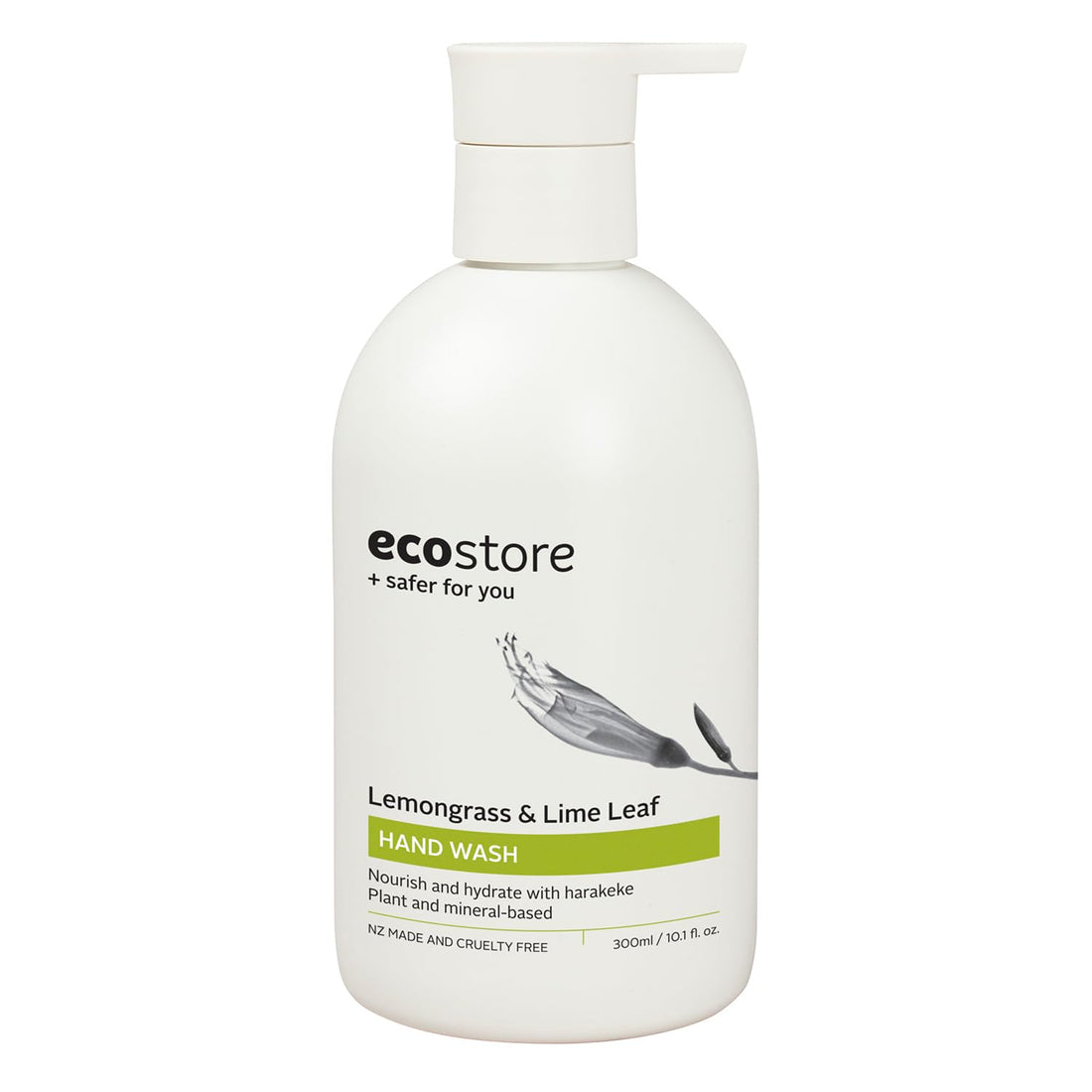 ecostore(エコストア) ハンドウォッシュポンプ 【レモングラス&ライムリーフ】 300mL ハンドソープ 液体せっけん 植物由来 肌にやさしい