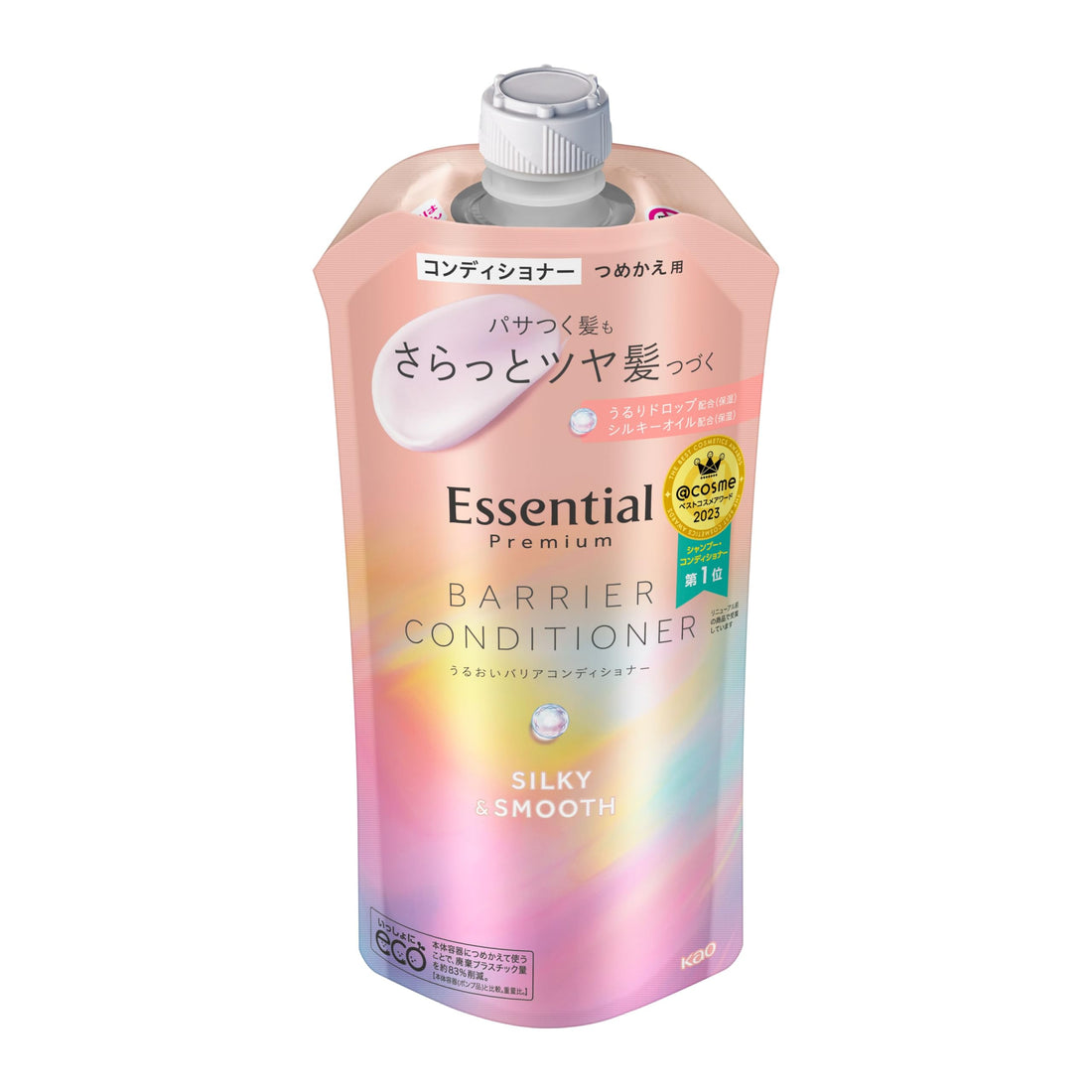 Essential エッセンシャル プレミアム うるおいバリアコンディショナー シルキー&スムース つめかえ用 340ml