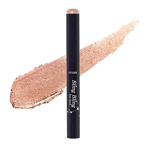 ETUDE Official Glitter Eyeshadow PK004 / Glitter / Single Color / Stick Eyeshadow / Tear Bag 1 piece (x 1)