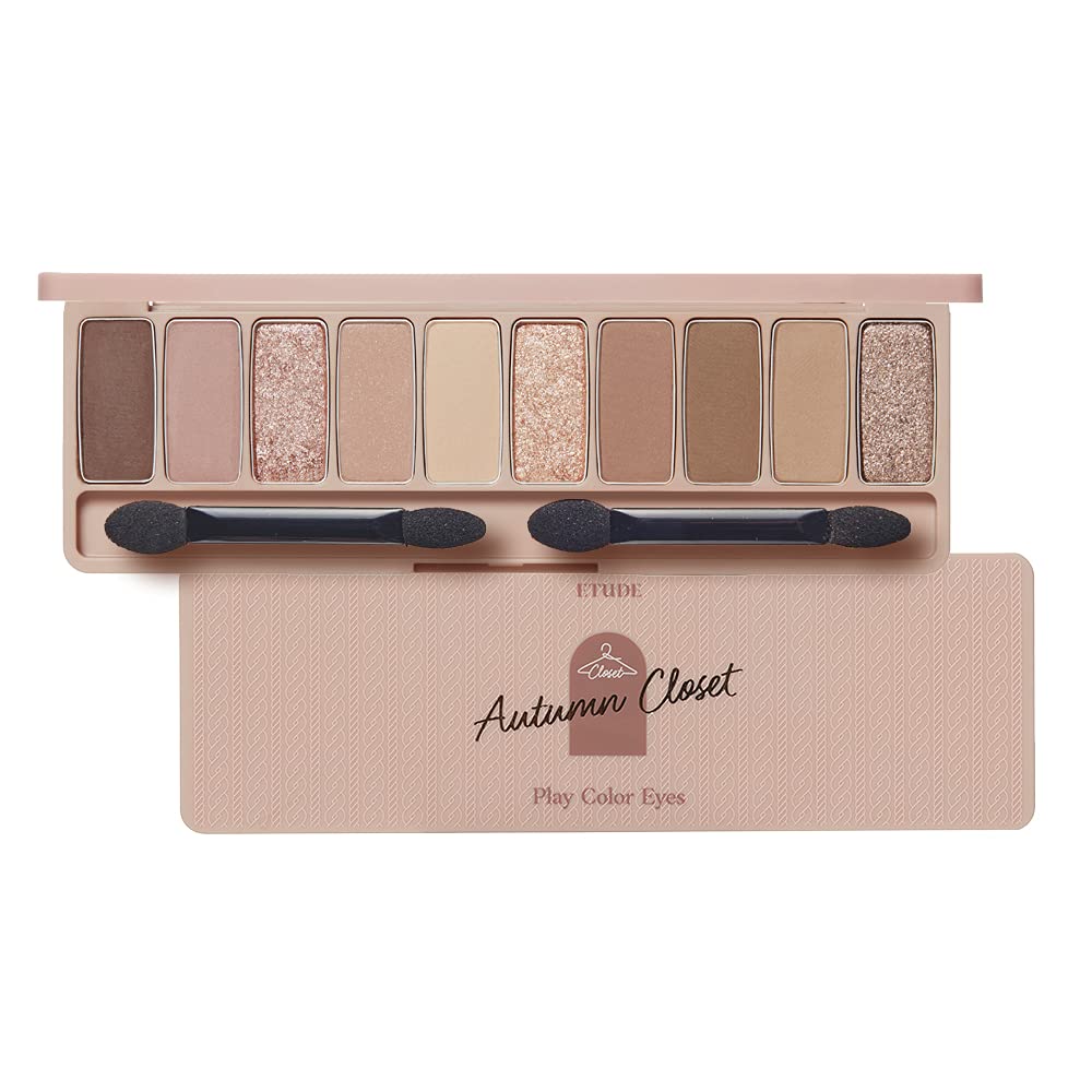 ETUDE Play Color Eyeshadow Autumn Closet / 0.7g×10 colors