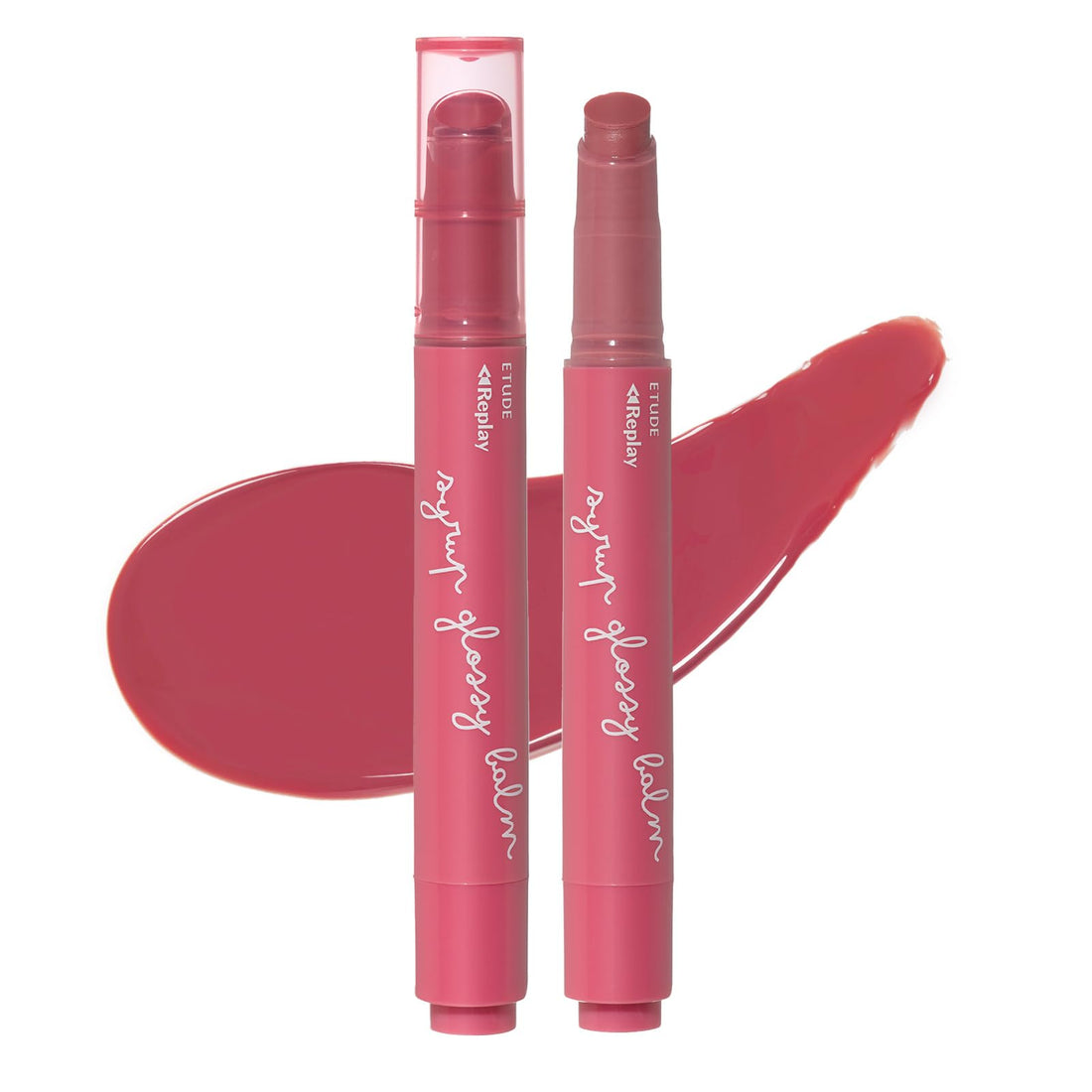 ETUDE L Siropp Glossy Balm Rose Lavande / Baume à lèvres Rouge à lèvres Fini brillant Haute hydratation Effet bonne mine Transparent Hydratation