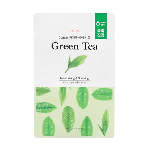ETUDE 0.2 Air Fit Mask GT Green Tea 1 Sheet Hydrating Sheet Mask