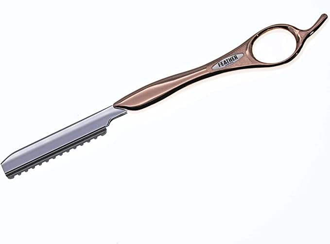 Feather Styling Razor Pink Gold for Precise Cutting