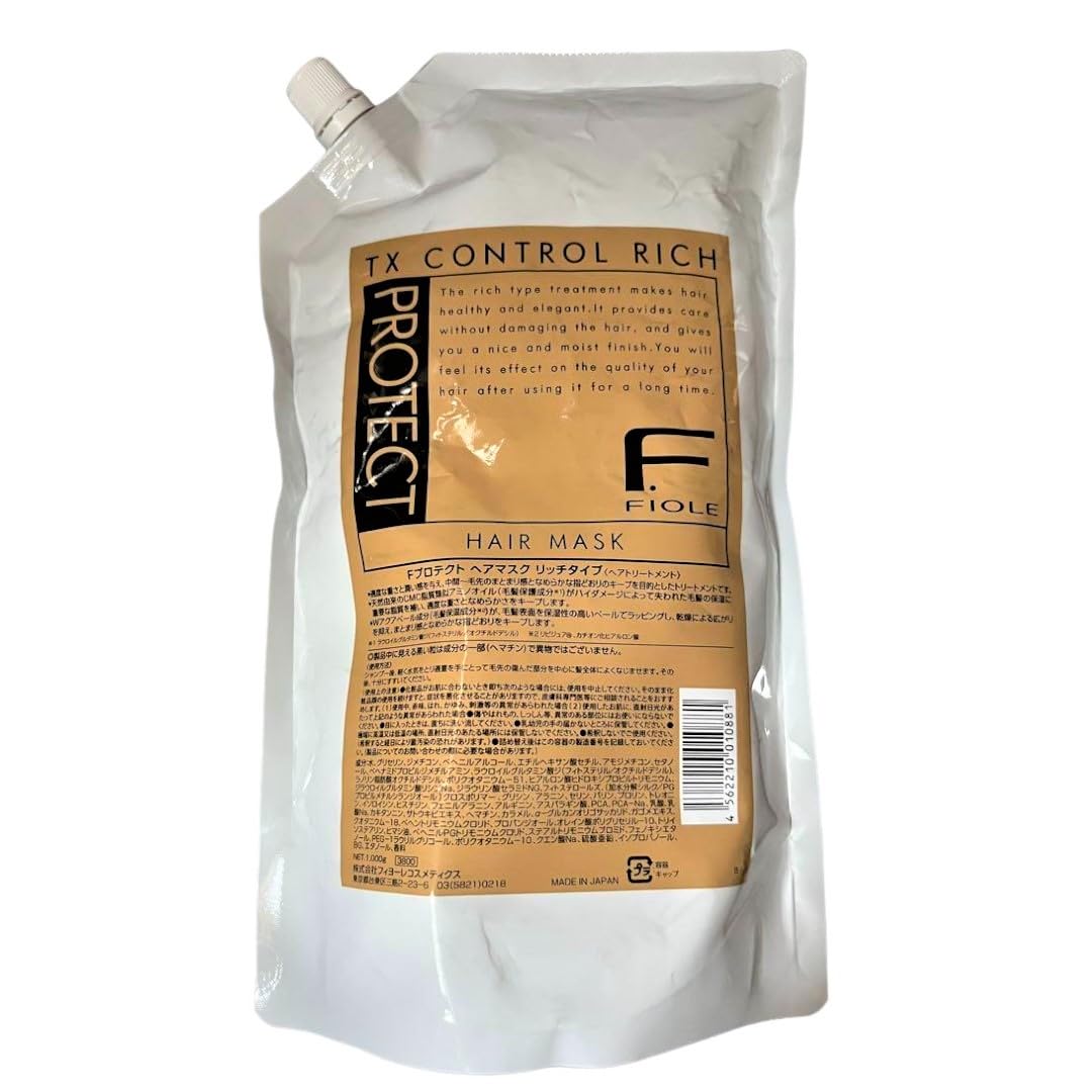 FIOLE F Protect Hair Mask Rich Refill, Clear Cream 1000g