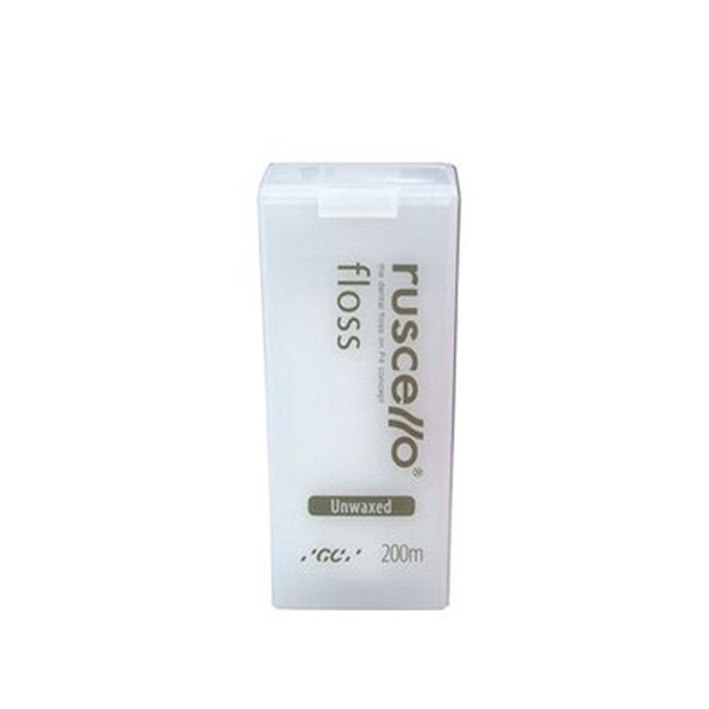 GC Rucello Unwaxed Dental Floss 200m for Daily Oral Care