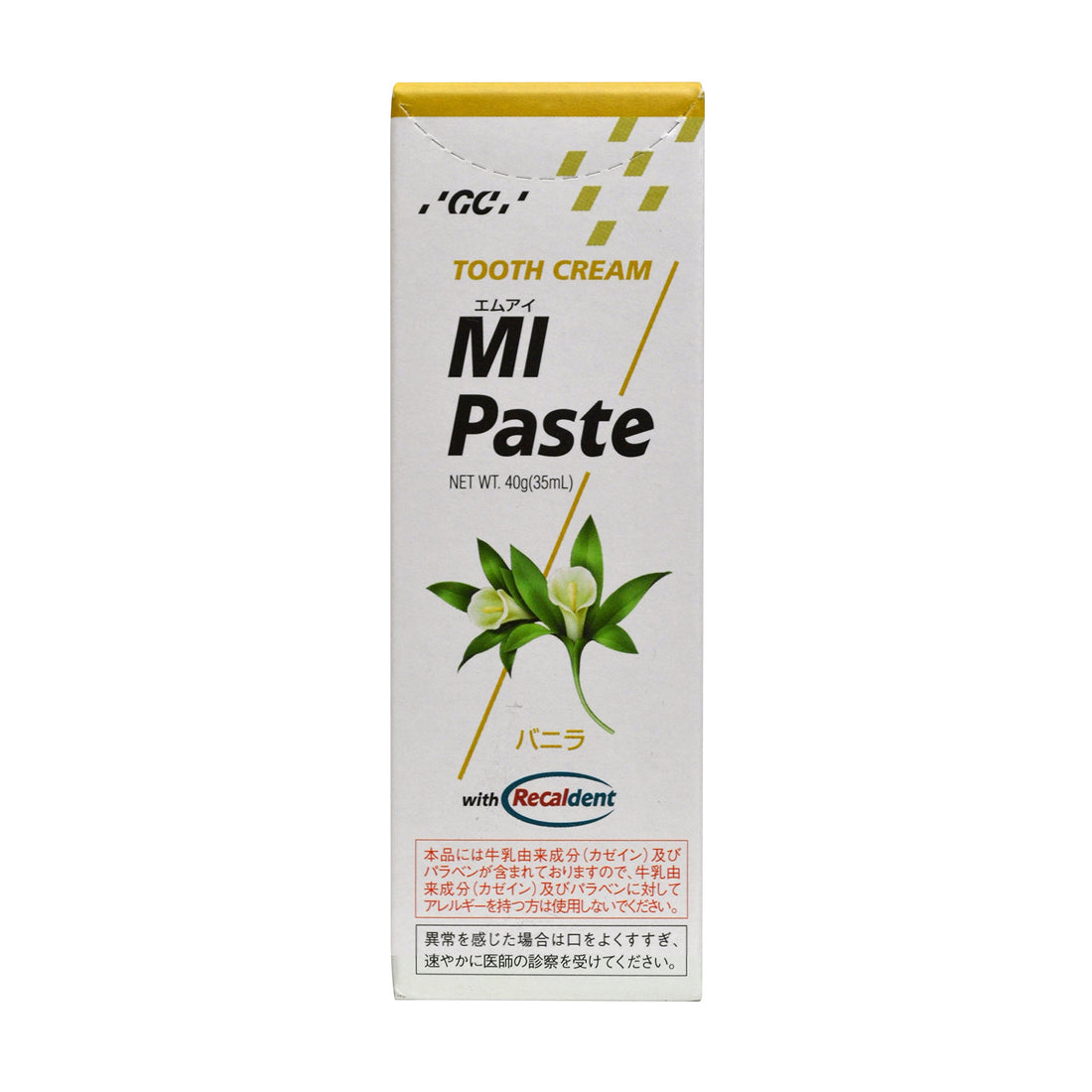 GC MI Paste Vanilla 40g Daily Oral Care with Pleasant Aroma