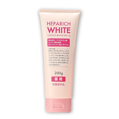 Goodsman 【High Moisture Hepa Rich White】 Hepa Rich Medicinal (For Face & Body) 200g 【Large Size】 For Dryness and Skin Roughness 【Active Ingredient: Heparinoid】 Body Cream 【Quasi-Drug】