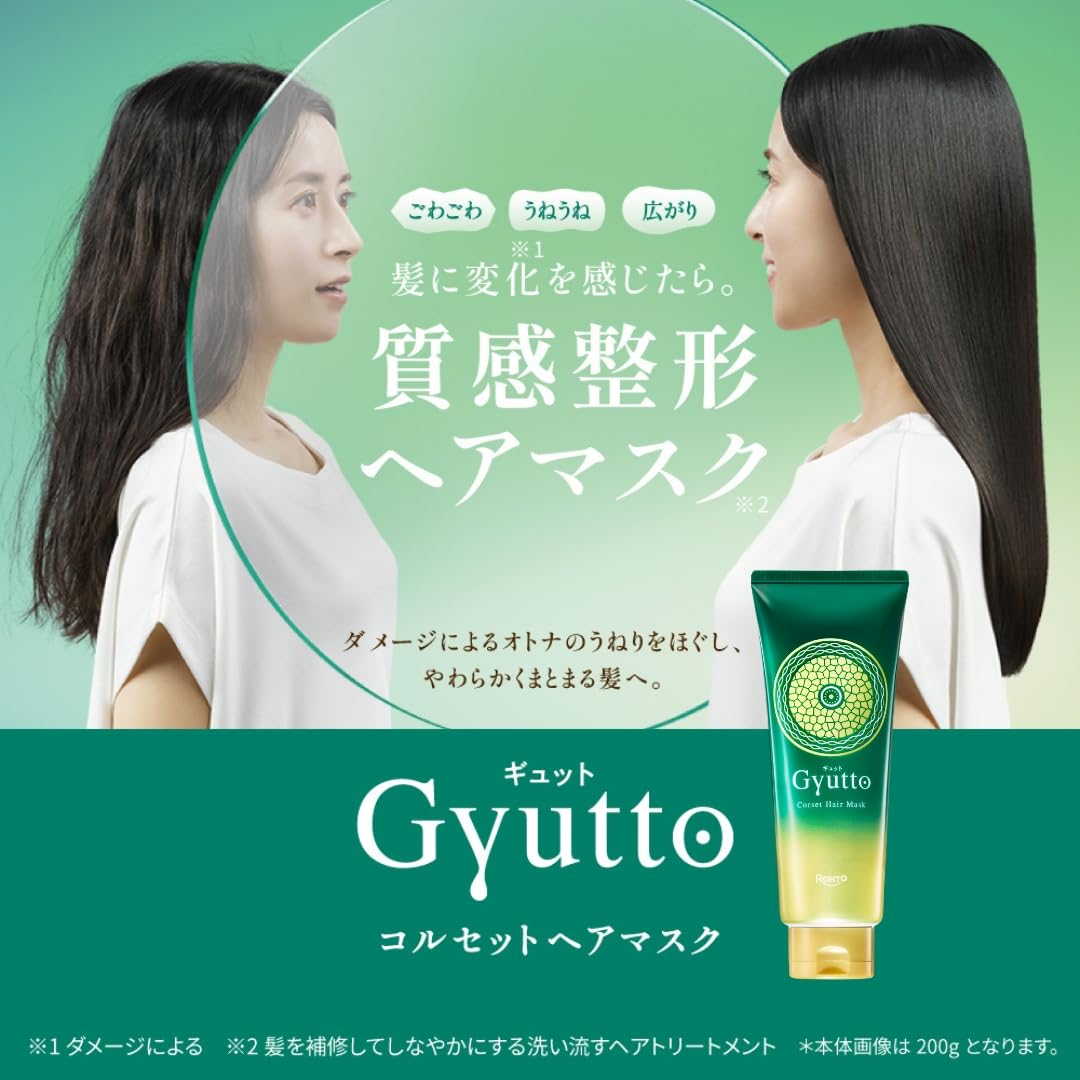 Gyutto Hair Mask for Frizz Control and Damage Repair 200g