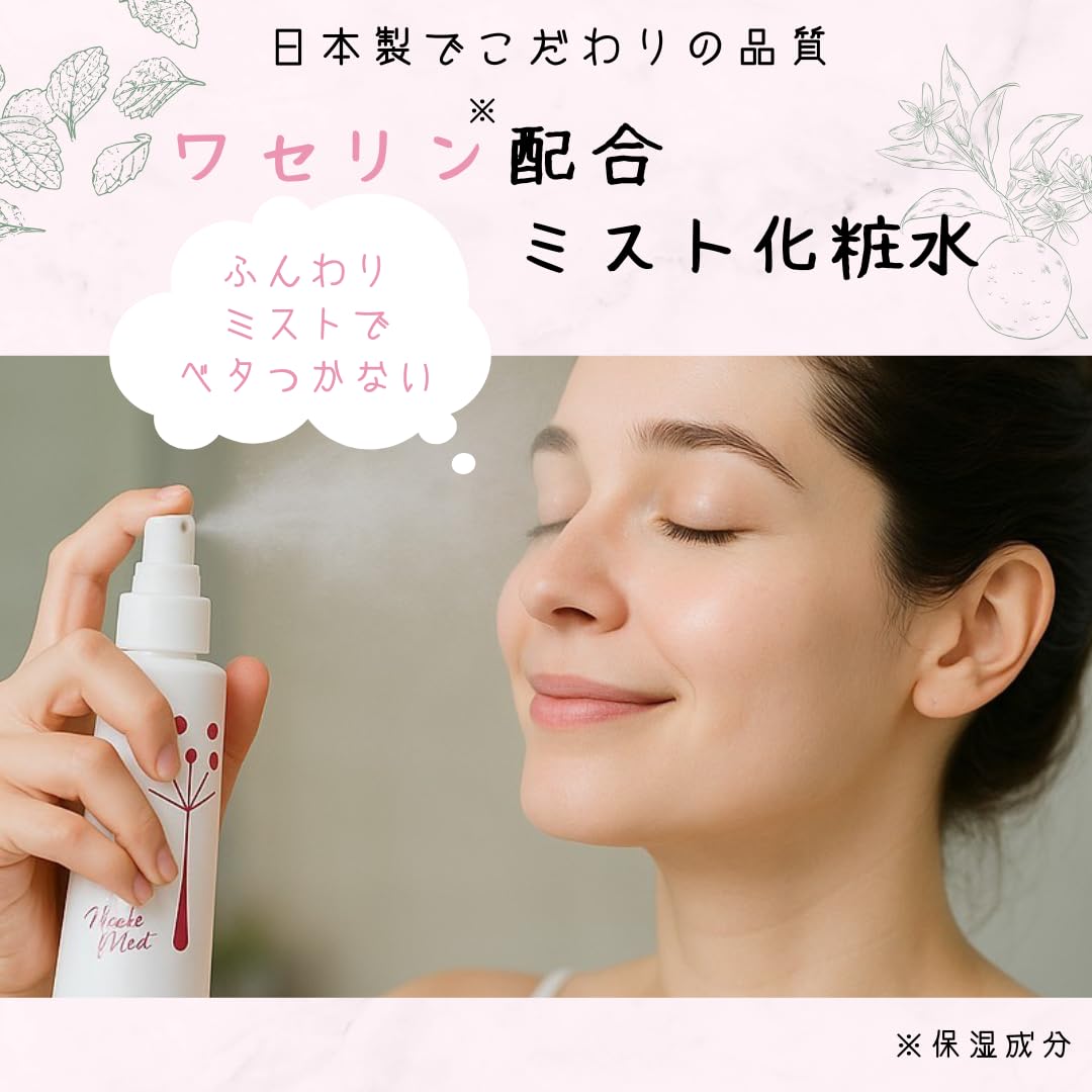Hamonaizu Vaseline Mist Hydrating Spray 140ml for Japanese Skincare