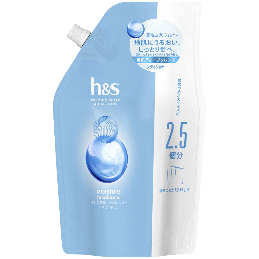 h&s Conditioner Refill Large Size 800g Moisture H&S