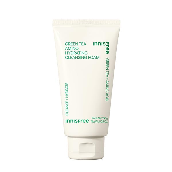 innisfree Green Tea Amino Cleansing Foam 150g for Hydrated Skin
