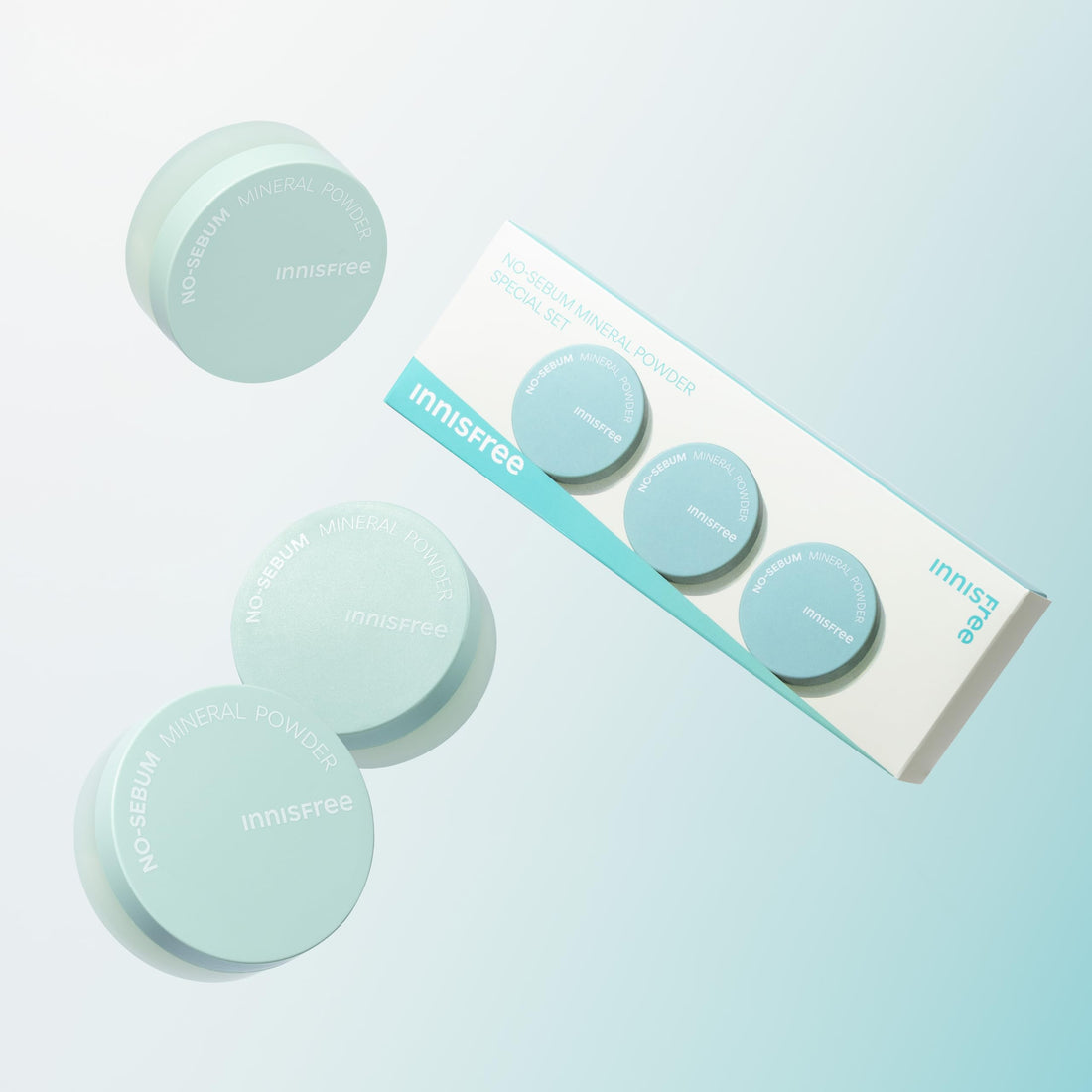innisfree Nosebum Powder Set 3 Pack for Oily Skin Control