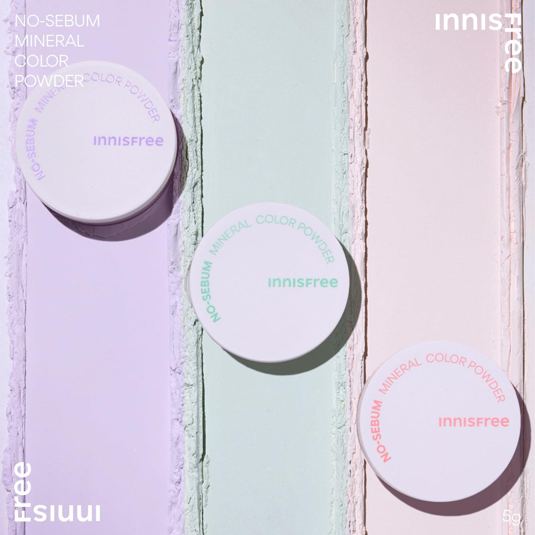 innisfree No Sebum Mineral Color Powder Peach 5g for Oily Skin