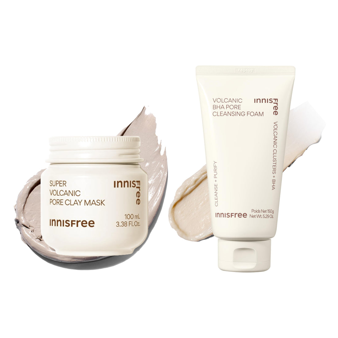 innisfree Volcanic Clay Mask and Cleanser Set for Oily Skin