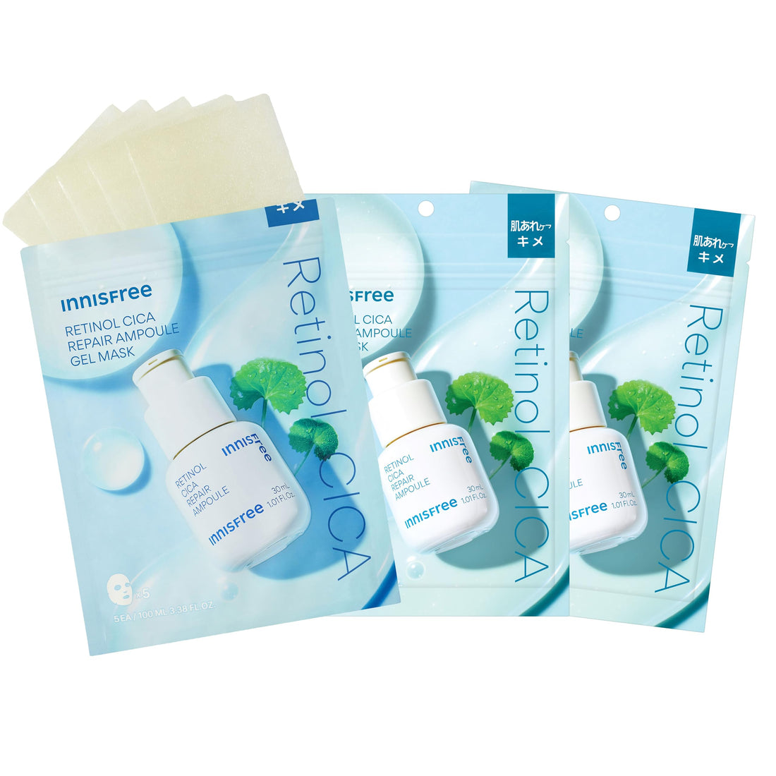 innisfree Retinol Cica Repair Mask 5 Sheets x 3 Pack