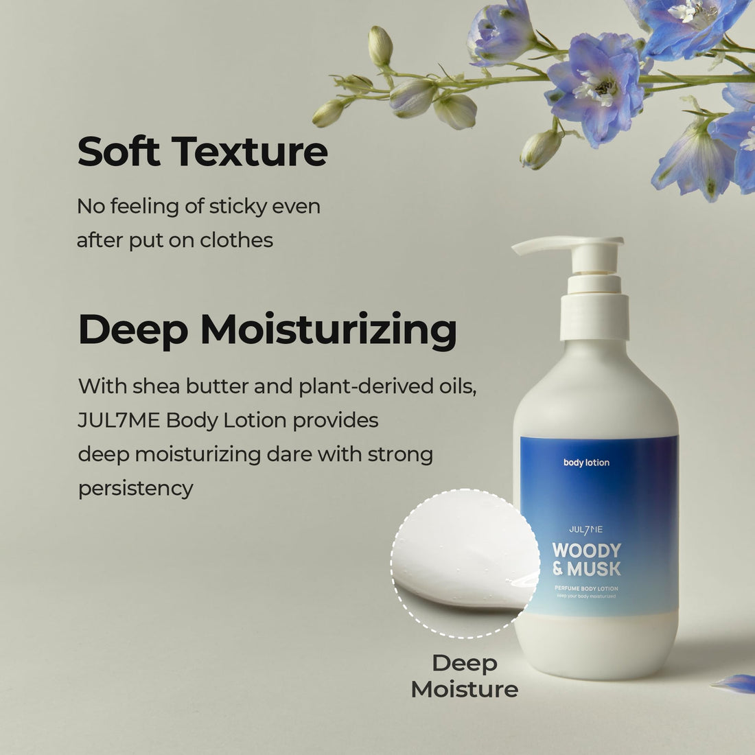 JUL7ME Body Cream Rose and Lily 300ml for Luxurious Hydration