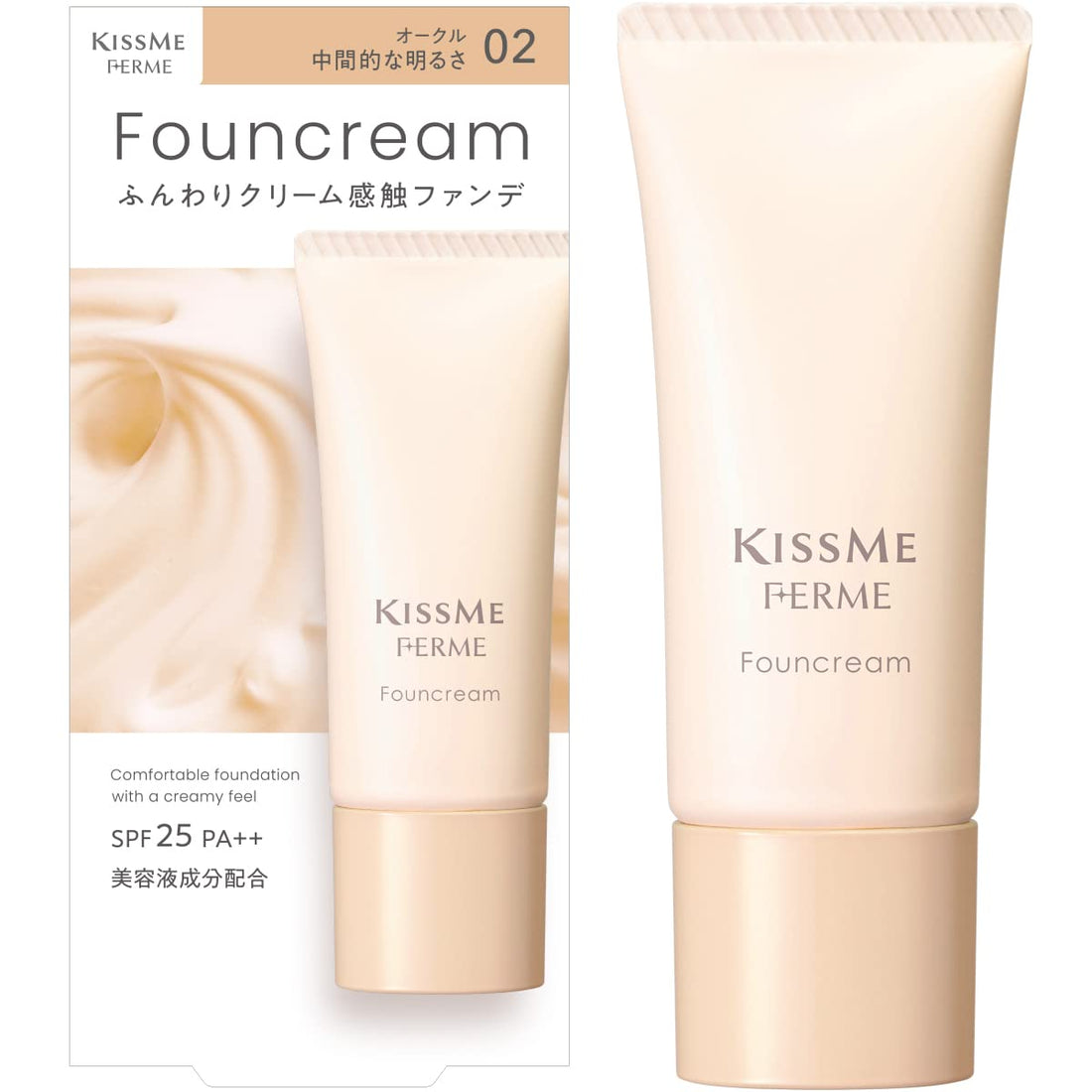 Kiss Me FERME Foundation Cream Lightweight SPF25 17g