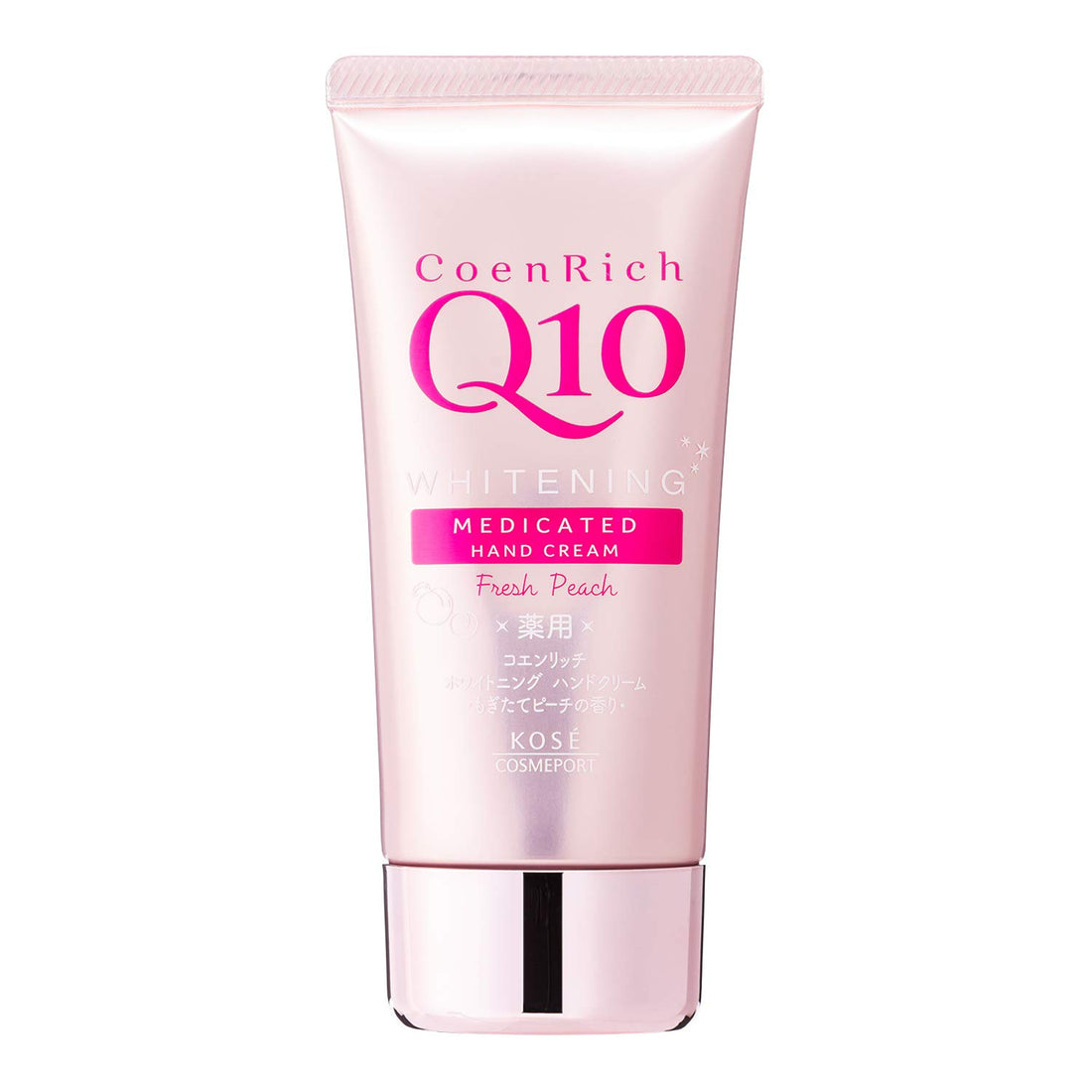 KOSE COSMEPORT CoenRich Medicated Whitening Hand Cream, Freshly Picked Peach 80g (x 1)