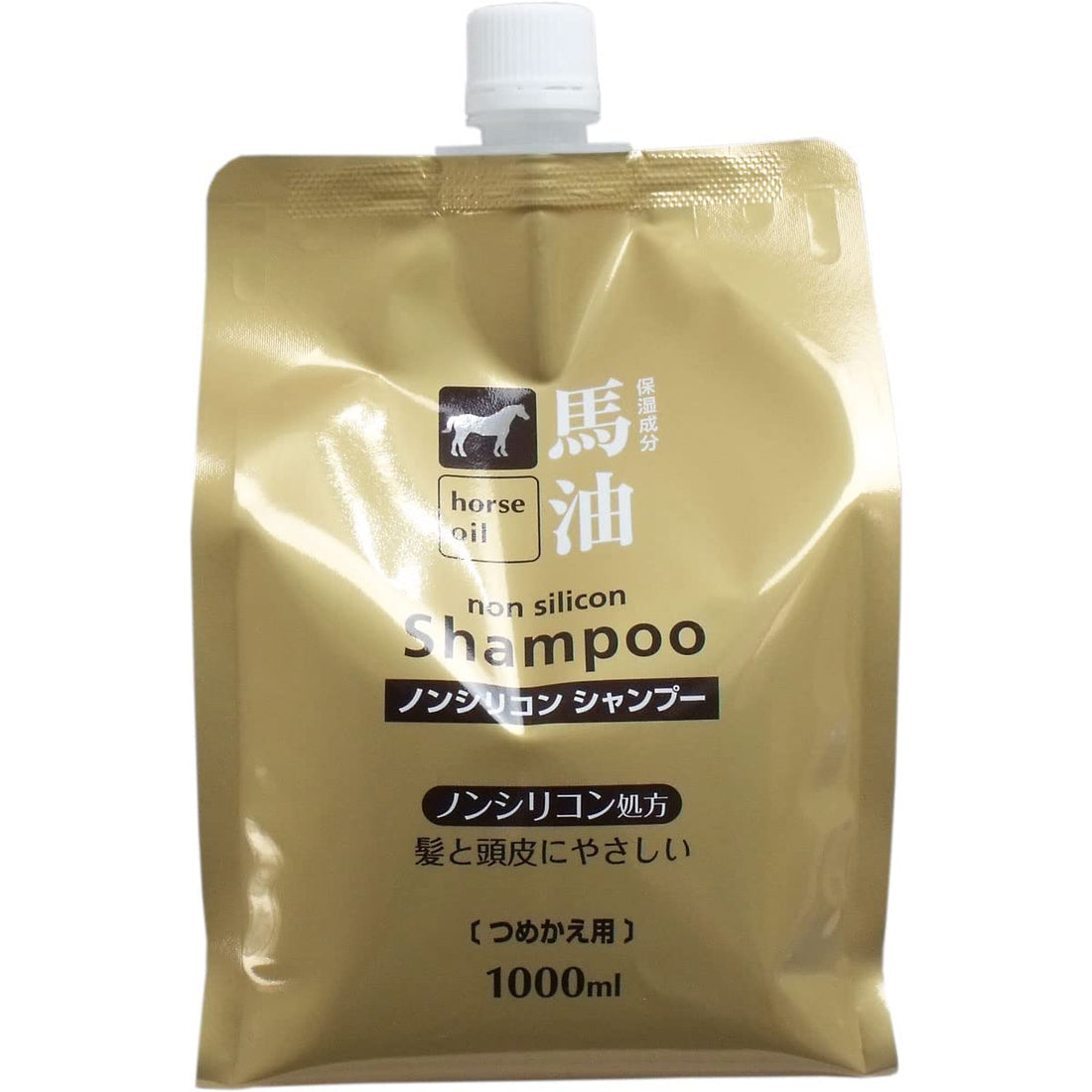 Kumanoyushi Horse Oil Shampoo Refill 1000ml for Nourished Hair