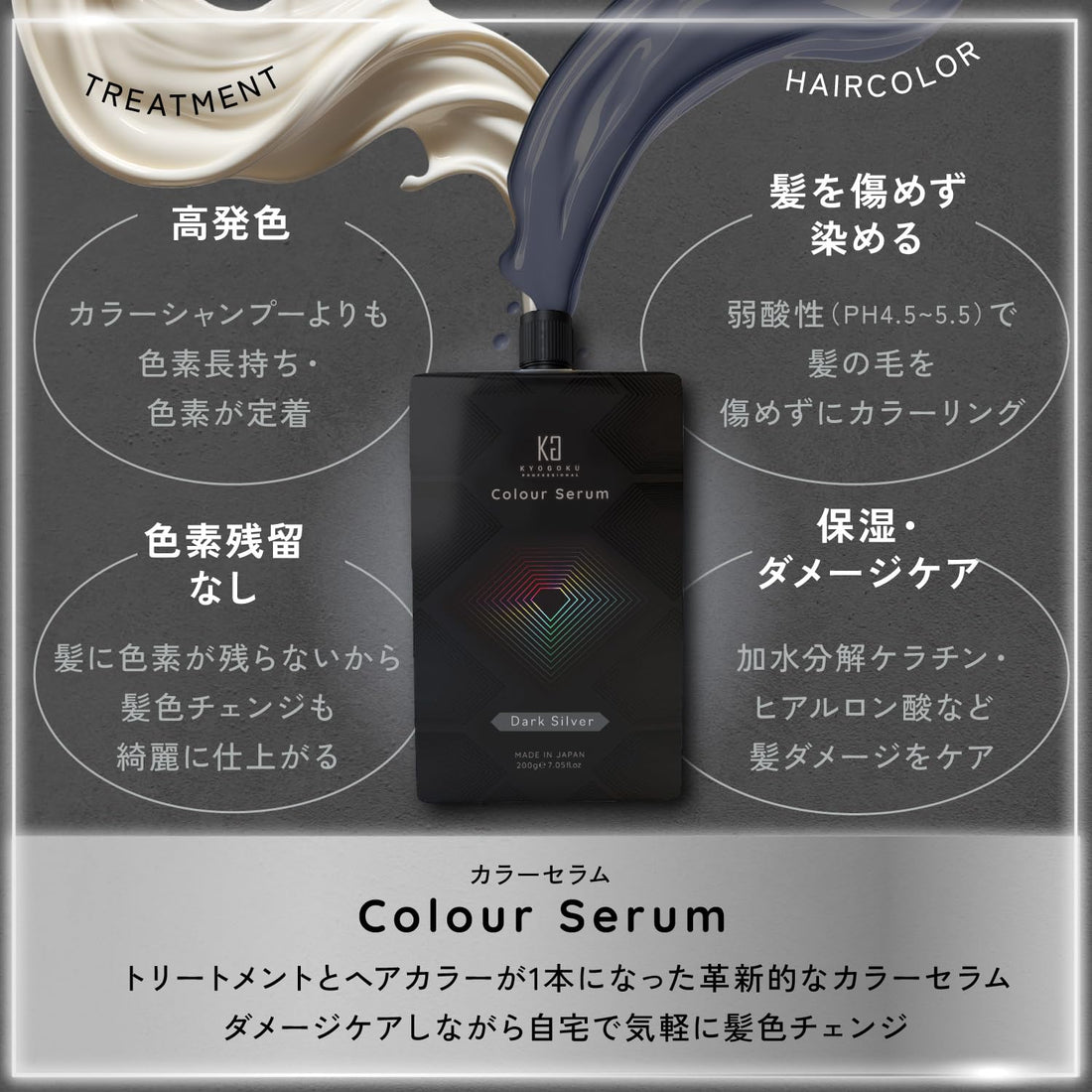 Kyogoku Color Butter Treatment Dark Silver 200g