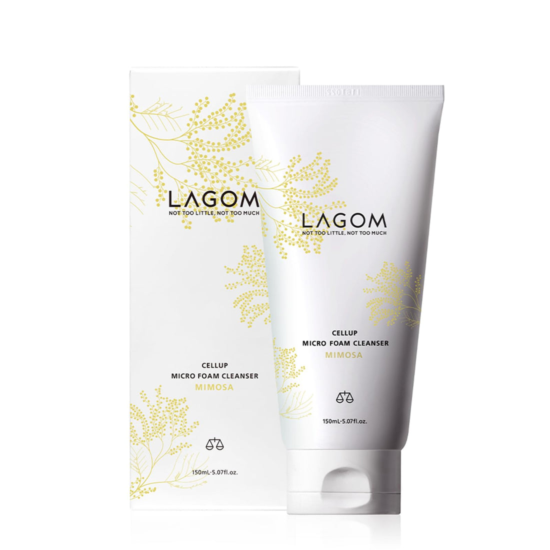 LAGOM Microfoam Cleanser Parfum de Mimosa Nettoyant de Nuit 150mL Produit Authentique Japonais