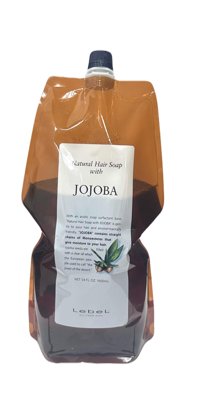 Lebel Natural Hair Soap with Jojoba 1600ml Shampoo Refill