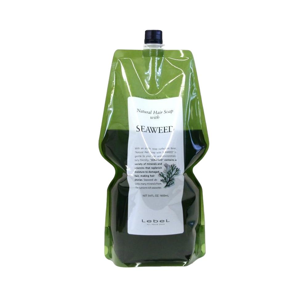 Lebel Natural Hair Soap with Seaweed 1600ml Shampoo Refill