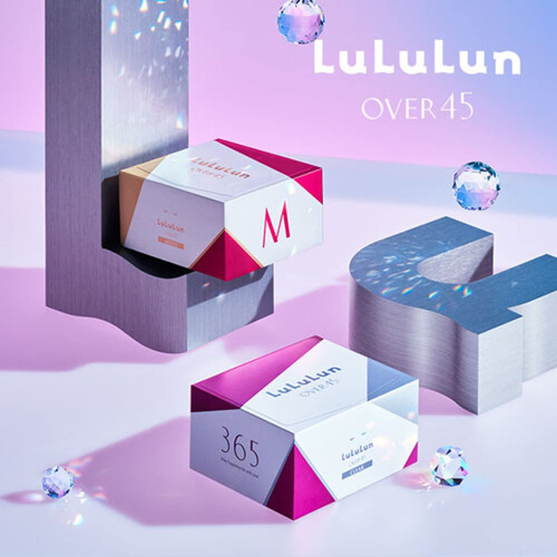 Lululun Masque Visage OVER45 Camélia Rose 7 pièces pour Peau Mûre
