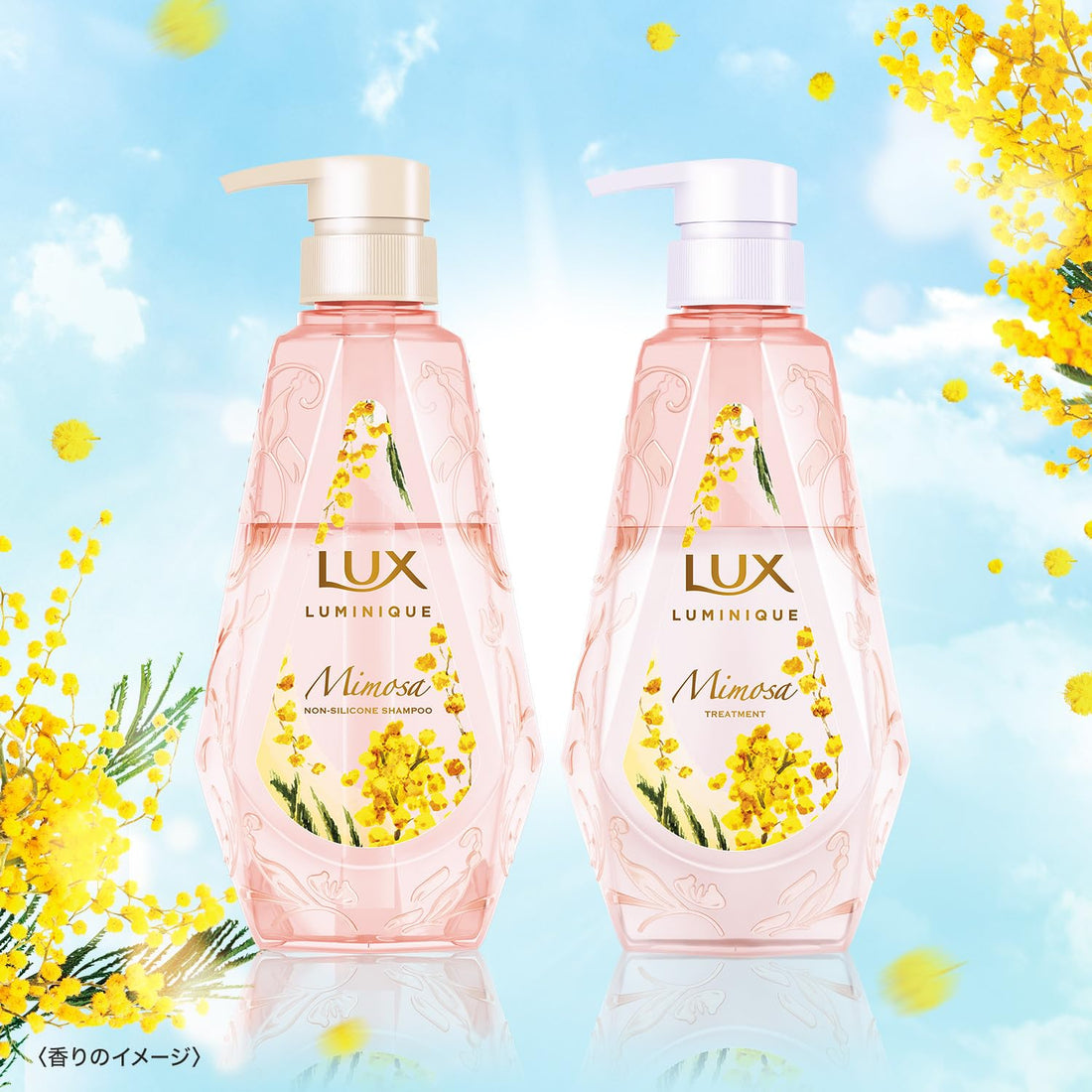 LUX Shampoo et Après-shampoing Luminique Mimosa 370g